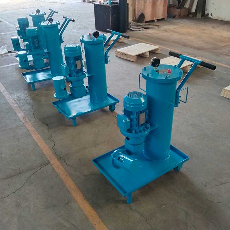 華豫生產(chǎn)供應可移動式油液過濾LUC-40×10濾油機